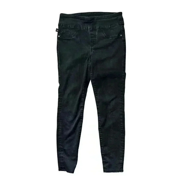 Rock & Republic Women’s Fever Pull On Stretchy Jeans Black Size 10 - Picture 1 of 4